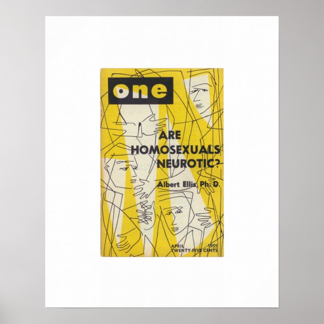 Limited Edition ONE Magazine,  April1955 Print (Front)