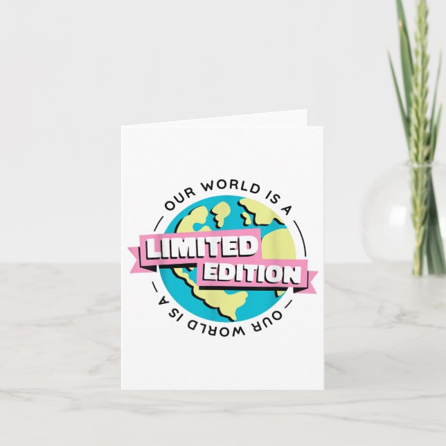 Limited Edition Our World Environmental Protection Card (Front)