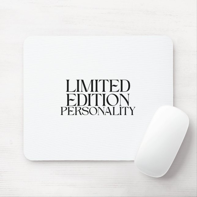 Limited Edition Personality Minimalist Typography Mouse Pad (With Mouse)