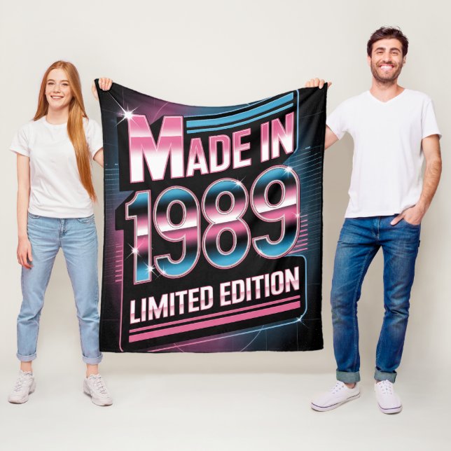 Limited Edition Retro 1989 Fleece Blanket (In Situ)