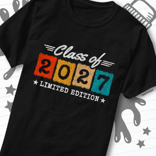 Limited Edition Retro Vintage Senior Class of 2027 T-Shirt