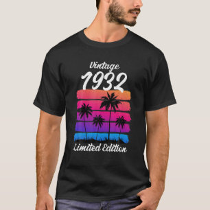 Limited Edition Tees 1932 Vintage Retro 90Th Birth