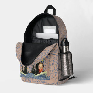 Limited Edition Van Gogh Starry Night Backpack: Pe Printed Backpack