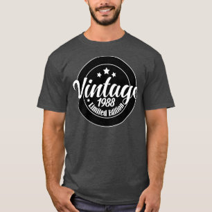 Limited Edition Vintage 1988 birthday 35th Birthda T-Shirt