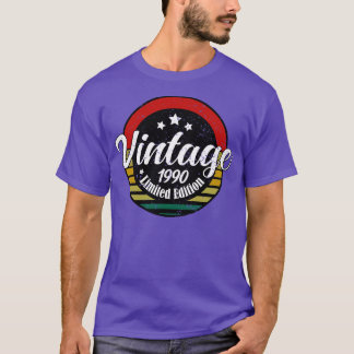 Limited Edition Vintage 1990 birthday 33th Birthda T-Shirt