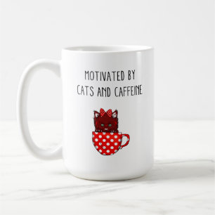 LIMITED SALE Motivated by Cats and Caffeine Mug