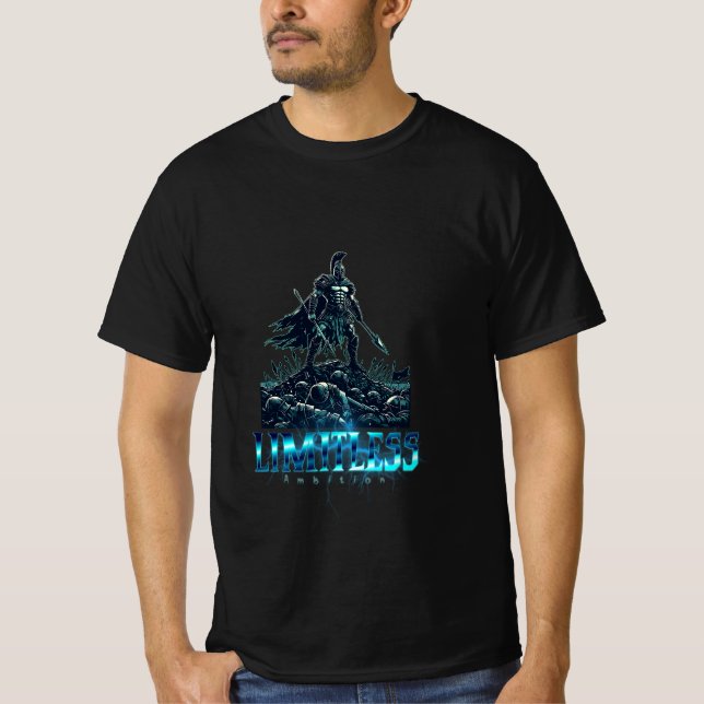 Limitless Ambition Spartan Gladiator Warrior T-Shirt (Front)