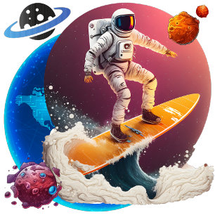 Limitless Frontiers Square Wall Clock