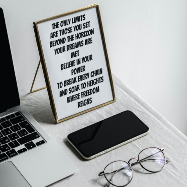 Limitless inspirational mini poem poster (Creator Uploaded)