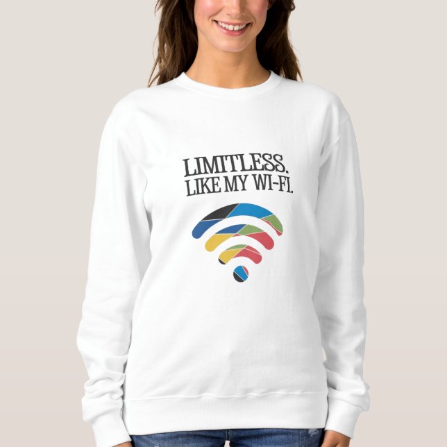 Limitless. Like my Wi Fi Sweatshirt (Front)
