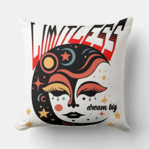 Limitless Throw Pillow – Motivational Minimalist