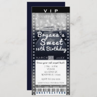 Limo in the City Night VIP Party Ticket Invitation