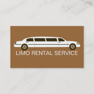 Limo Rental Business Cards