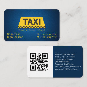 Limo & Taxi Driver Modern City Professional Car  Business Card