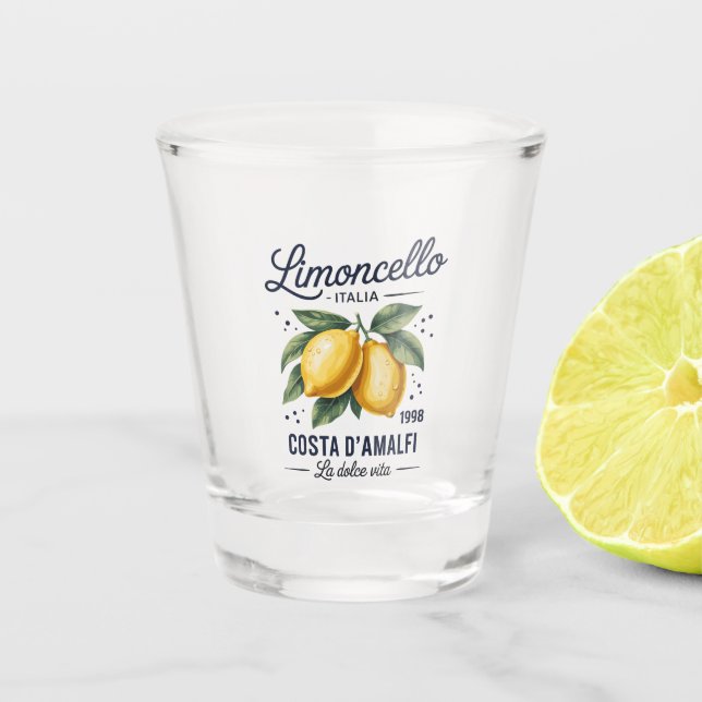 Limoncello 1998 Costa d’Amalfi La Dolce Vita Shot  Glass (Front)