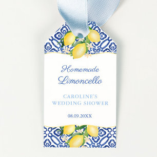 Limoncello Amalfi Lemons Wedding Shower Favour Tag
