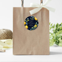 Limoncello Chalkboard Monogram Favour