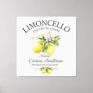 Limoncello Italy Amalfi Coast Canvas Print