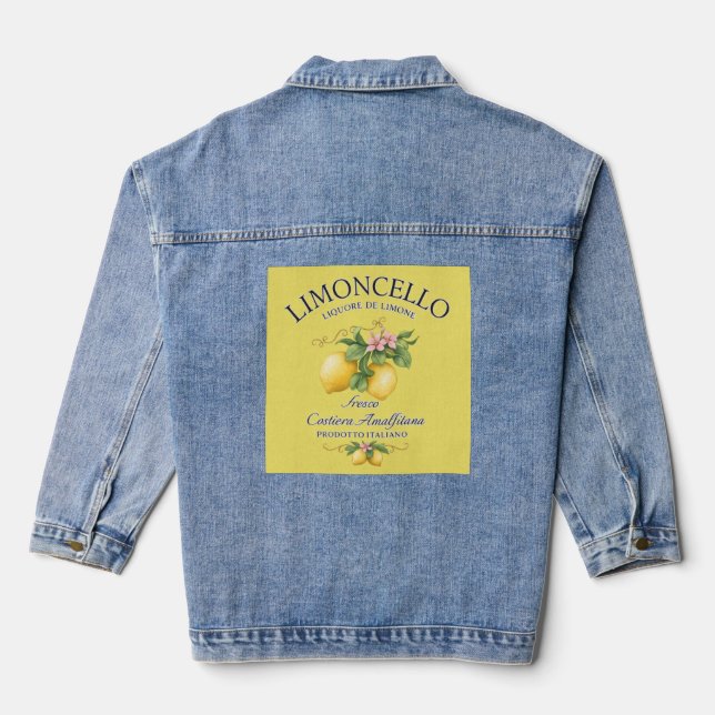 Limoncello Italy Amalfi Coast Denim Jacket (Back)