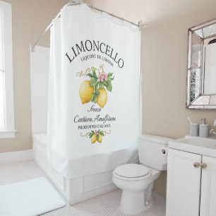 Limoncello Italy Amalfi Coast Shower Curtain