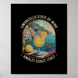 Limoncello Italy Vintage Refreshing Lemon Vacation Poster