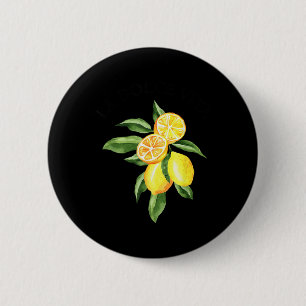 Limoncello La Dolce Vita Italian Lemon 6 Cm Round Badge