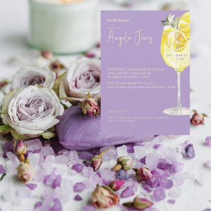 Limoncello Lavender Bridal Shower Invitation