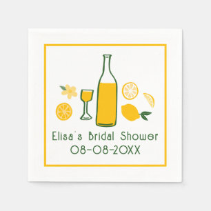 Limoncello Lemonade Lemon CUSTOM Bridal Shower  Napkin