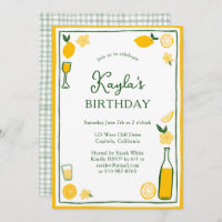 Limoncello Lemonade Lemons CUSTOM BIRTHDAY PARTY