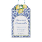 Limoncello Lemons Blue Tiles Bridal Shower Favour