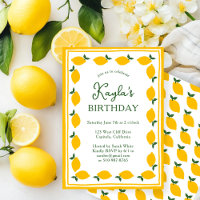 Limoncello Lemons CUSTOM Cute BIRTHDAY PARTY 