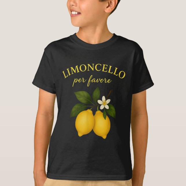 Limoncello Per Favore Italian Shirts For Women Fun (Front)