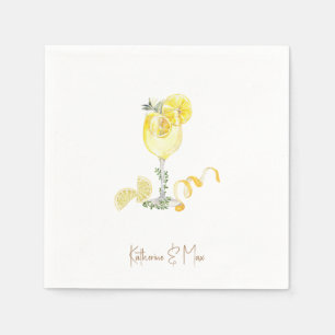 Limoncello Personalized Napkin