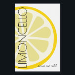 Limoncello Small Label With Modern Lemon Image |<br><div class="desc">Give the gift of homemade Limoncello. A modern "Limoncello" label on a white background with an image of a lemon slice. Customise the minimalist font and text. Use this smaller waterproof and scratch resistant label for mini-bottles. A chic and trendy look, for an elegant wedding guest thank you favour or...</div>