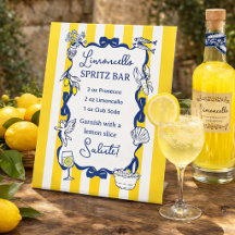 Limoncello Spritz Bar Yellow Stripe La Dolce Vita 