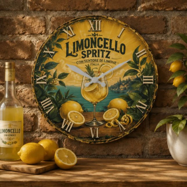  Limoncello Spritz Italian  Large Clock (Creator Uploaded)