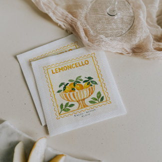 Limoncello Stamp | Italian Wedding Bar Napkin