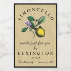 Limoncello Vintage Lemon Illustration