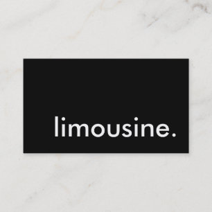 limousine. business card