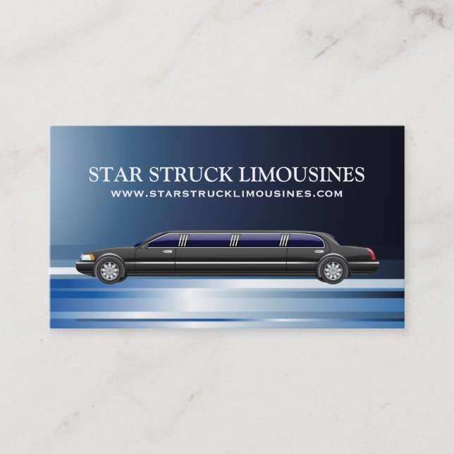 Limousine Business Cards (Front)