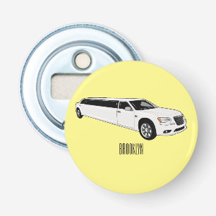 Limousine cartoon illustration bottle opener