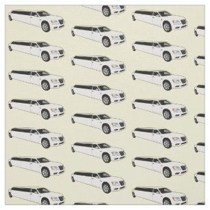 Limousine cartoon illustration fabric