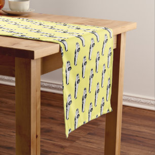 Limousine cartoon illustration short table runner