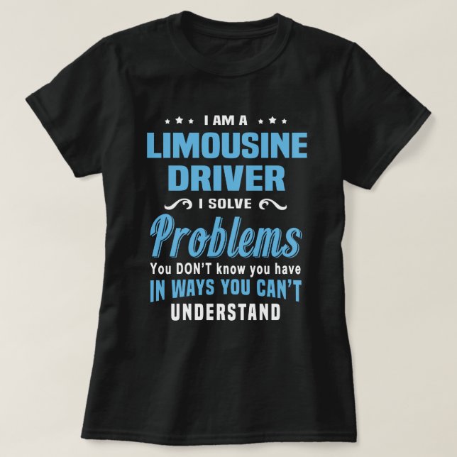 Limousine Driver T-Shirt (Design Front)