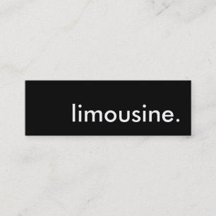 limousine. mini business card