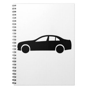 Limousine Silhouette Spiral Notebook