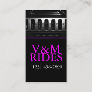 Limousines Driver Services Business Card