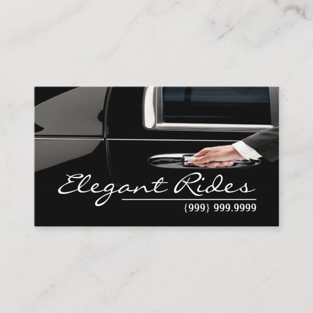 Limousines Limo Car Services Driver Business Card (Front)