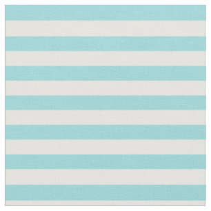 Limpet Shell Aqua & White Striped Fabric