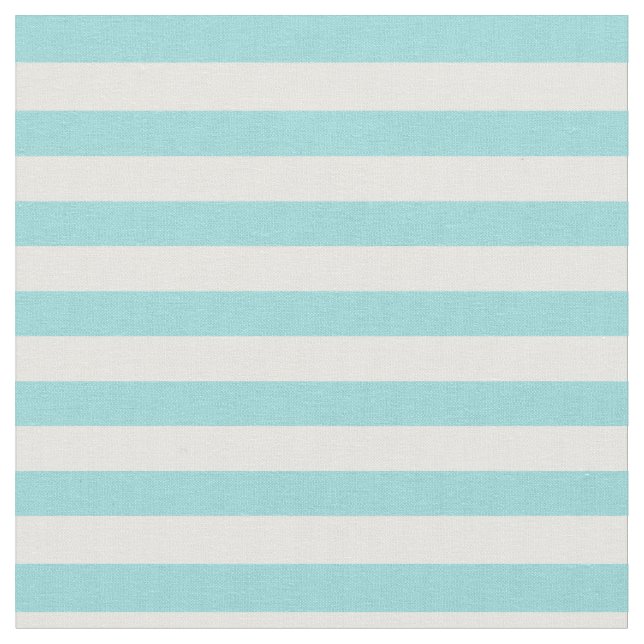 Limpet Shell Aqua & White Striped Fabric (Close Up)